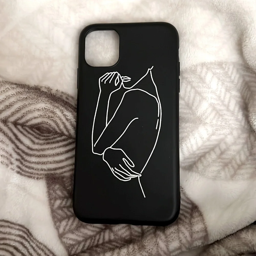 iPhone 12 Pro case.. Line Painting Print case